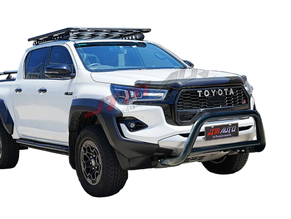 Nudge Bar 3" Black Steel Grille Guard to suit Toyota Hilux N80 GR 2020-2025