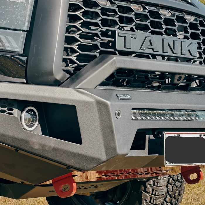 Savage Tech GWM TANK 500 ARMOUR FORGED BULLBAR (HOOPLESS)
