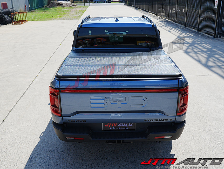 Aluminum Tri-Fold Folding Hard Tonneau Cover to suit BYD Shark 6 Shark6 2025+