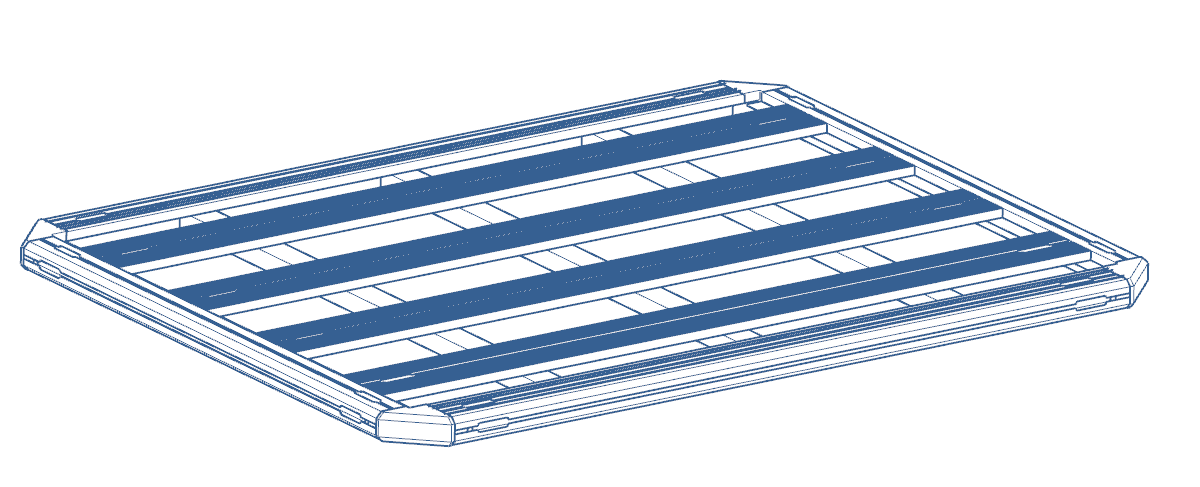 Aluminium Roof Rack Platform Carrier to suit Toyota Hilux N80 Rugged 2015-2024