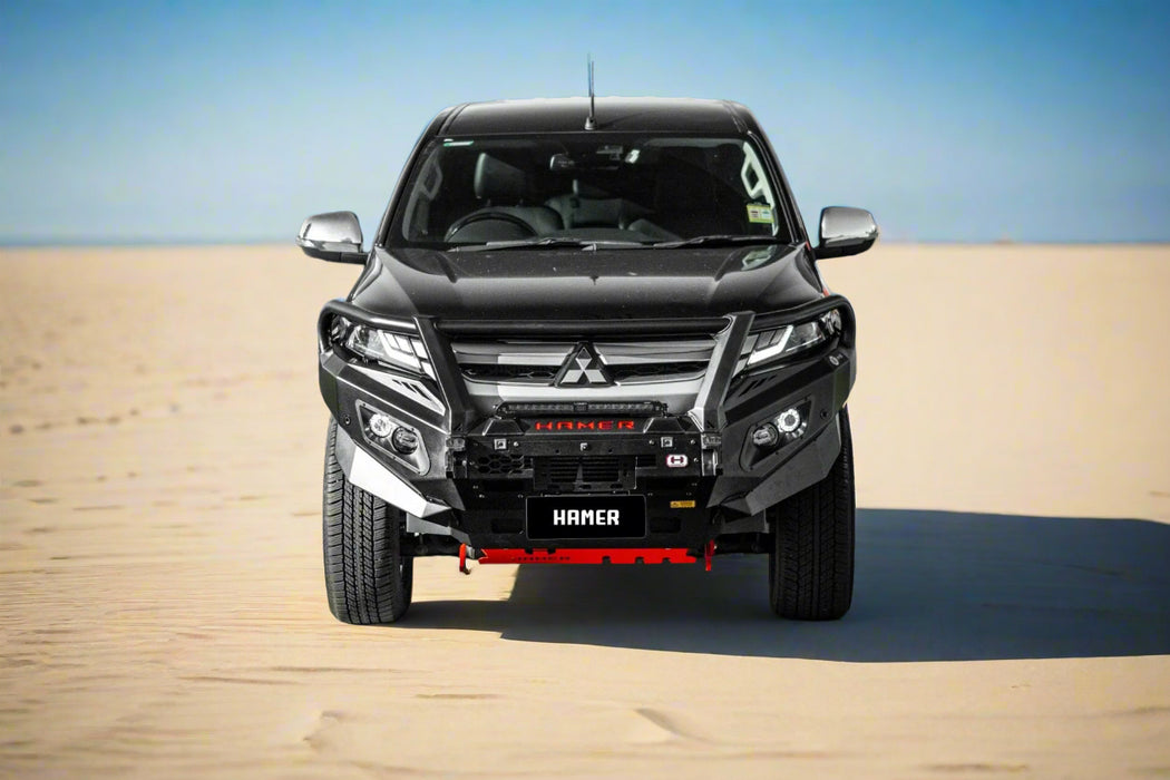 Hamer King series Plus Triple Loop Bull Bar to suit Mitsubishi Triton MR 2018 – 2024