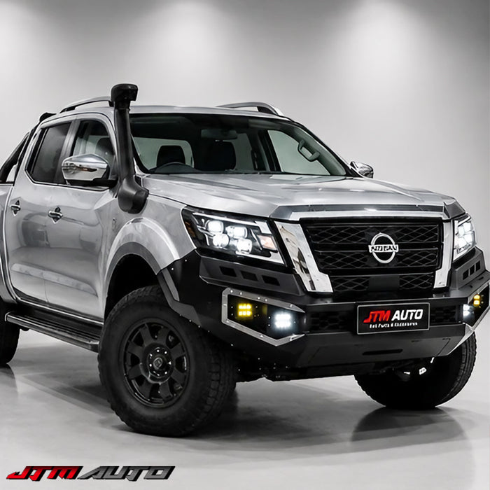 Heavy Duty Deluxe Bull bar Winch compatible for Nissan Navara NP300 D23 2021-2026