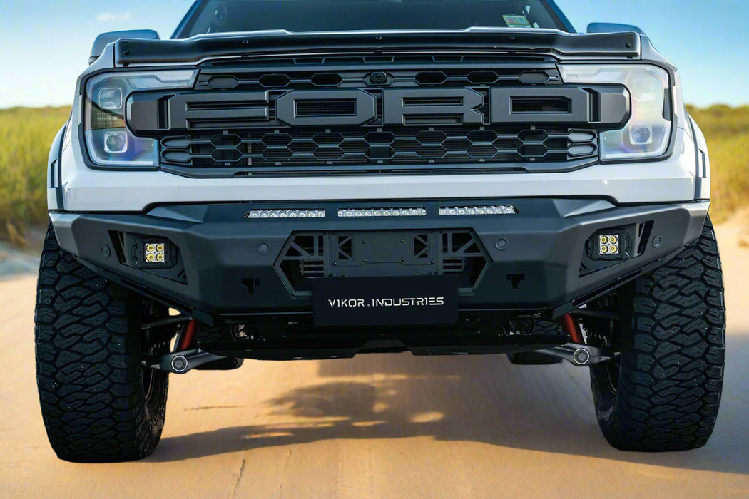 Vikor Industries Diablo Front Bumper Replacement No Loop Bull Bar to suit Ford Ranger Next Gen Raptor