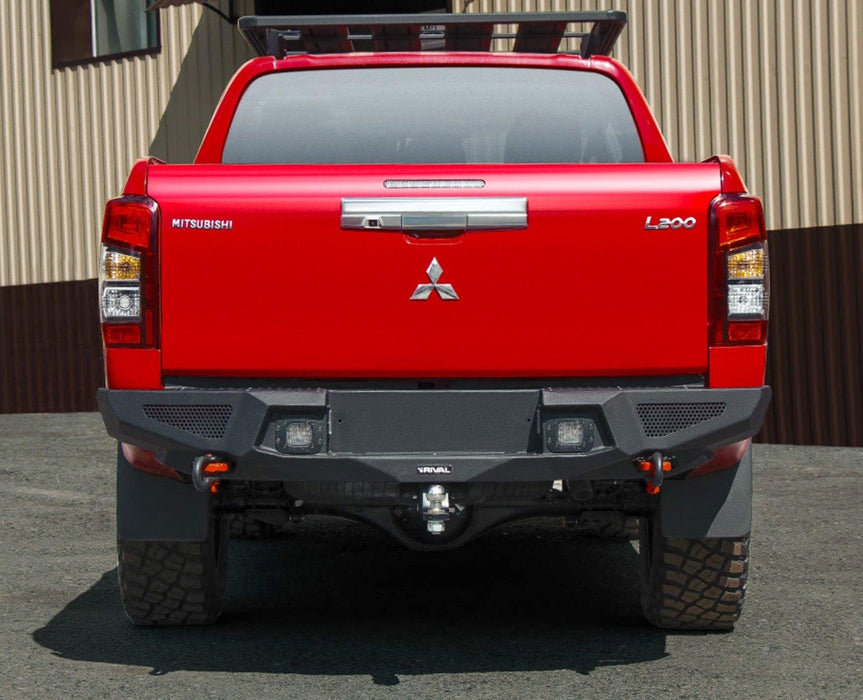 Rival ADR Aluminium Rear Bumper to Suit Mitsubishi Triton MR 2019-2024 (not compatible with sonar sensors)