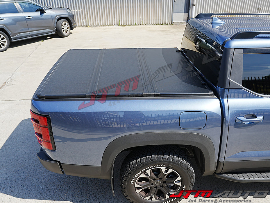 Aluminum Tri-Fold Folding Hard Tonneau Cover to suit BYD Shark 6 Shark6 2025+