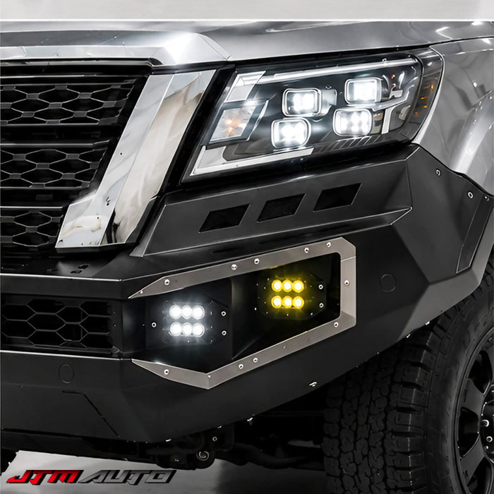 Heavy Duty Deluxe Bull bar Winch compatible for Nissan Navara NP300 D23 2021-2026