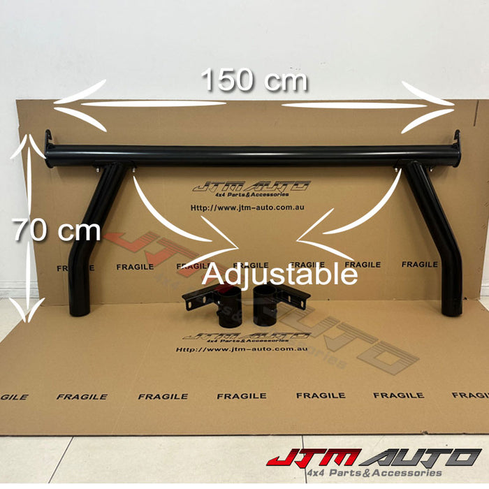 Universal Black Steel Ladder Rack Roll Bar for Ute Tub Hilux Amarok Ranger D-max