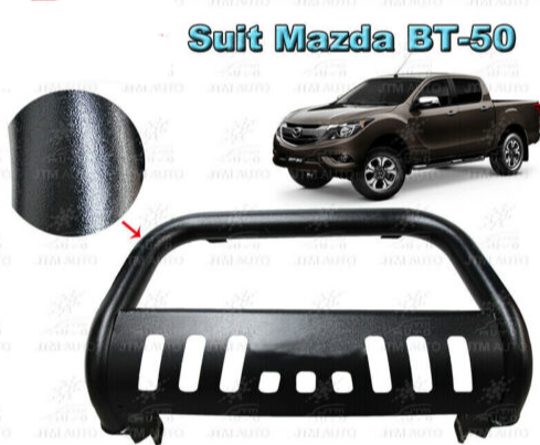 Black Nudge Bar 3" Steel Grille Guard to suit Mazda BT-50 BT50 2012-2020