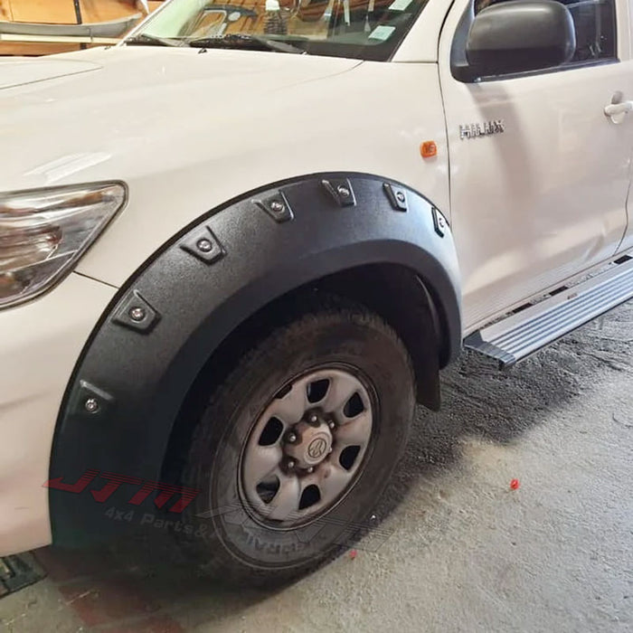 Wrinkle Fender Flares Wheel Arch Pocket Style to suit Toyota Hilux 2015-2018