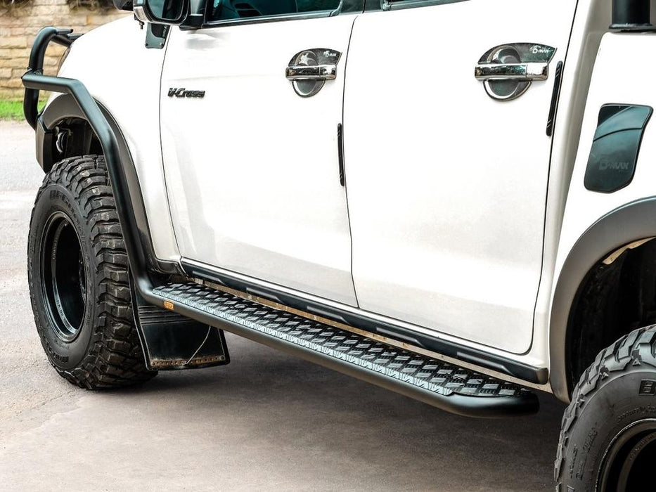 PIAK Side Step (Can use for rails, Black) for Isuzu D-MAX (6/2012 to 6/2020)