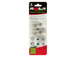 ROLA M8 x 20mm SS Drop & Turn Bolt and Nut Set - 4 pack