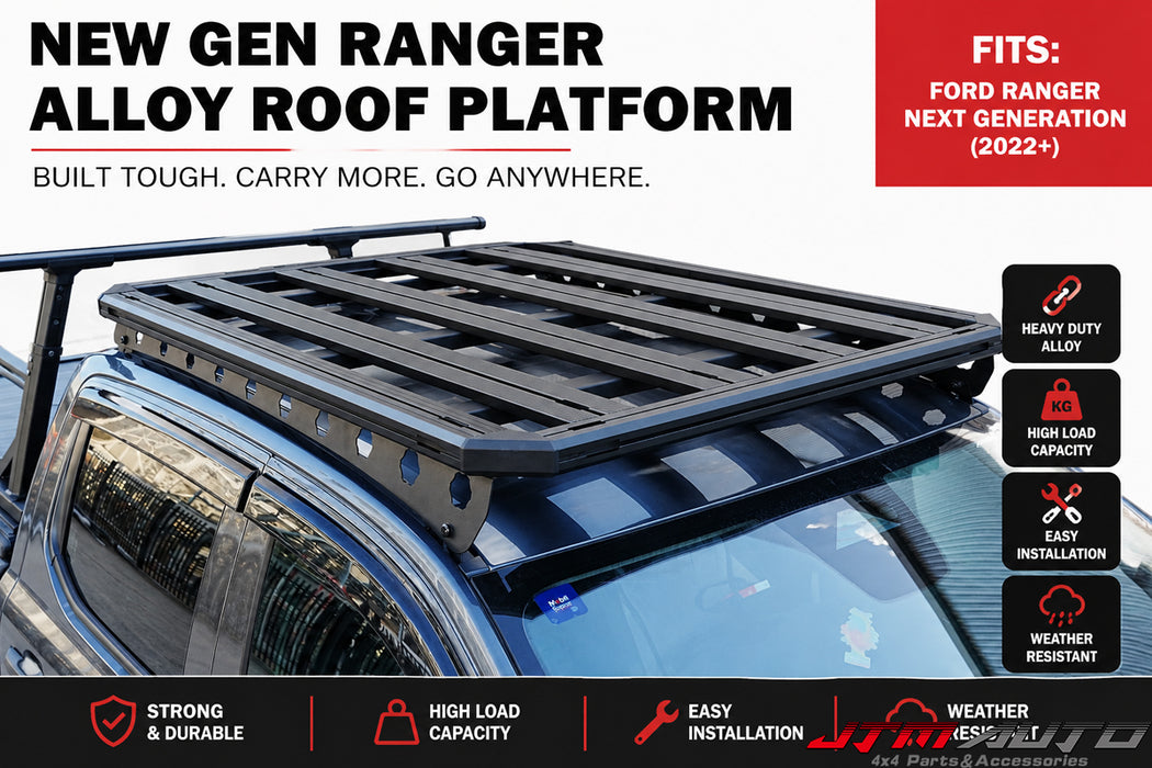 Aluminium Roof Rack Platform Carrier to suit Ford Ranger XlT XLS Raptor 2022+