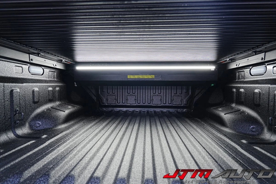 Electric Retractable Roller Shutter + LED Light Fits Dodge Ram DS / DT 1500 & 2500 (6'4" Tub, without Rambox)