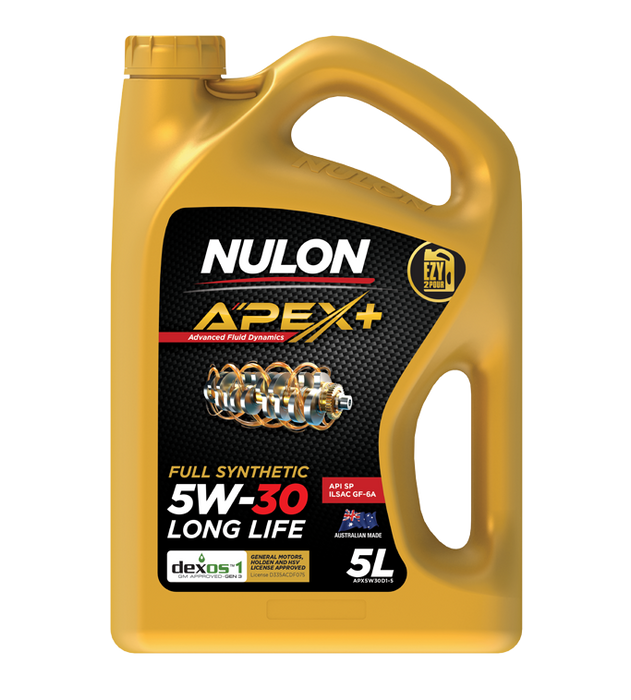 Nulon Apex+ 5W-30 Full Synthetic Long Life Engine Oil 5L