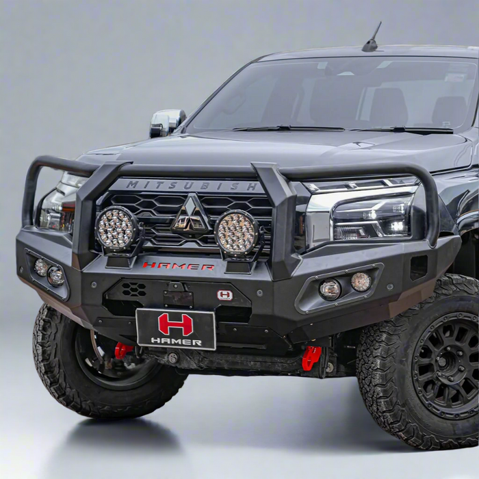 Hamer King Series Plus Triple Loop Bull Bar to suit Mitsubishi Triton MV 2024-On