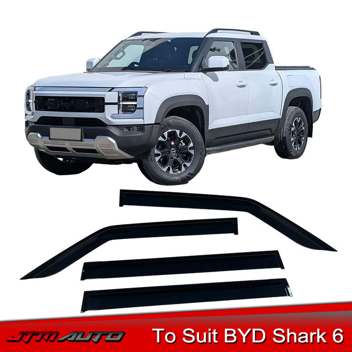 Brand New Set of Luxury Weather shields Window Visor to Suit BYD Shark 6 2023+