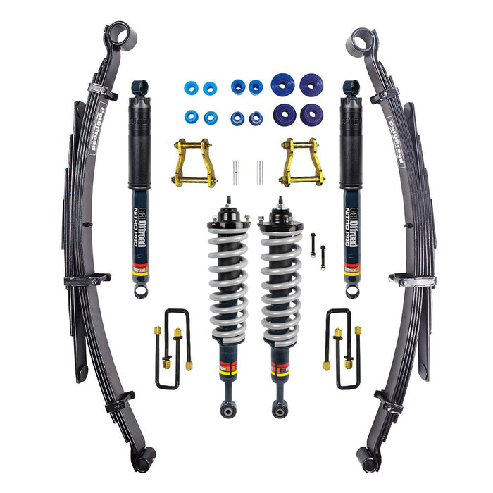 CalOffroad Nitro Pro Series 4x4 Lift Kit Tour Pack, 2 INCH Lift Fits Toyota Hilux N70 2005 - 2015