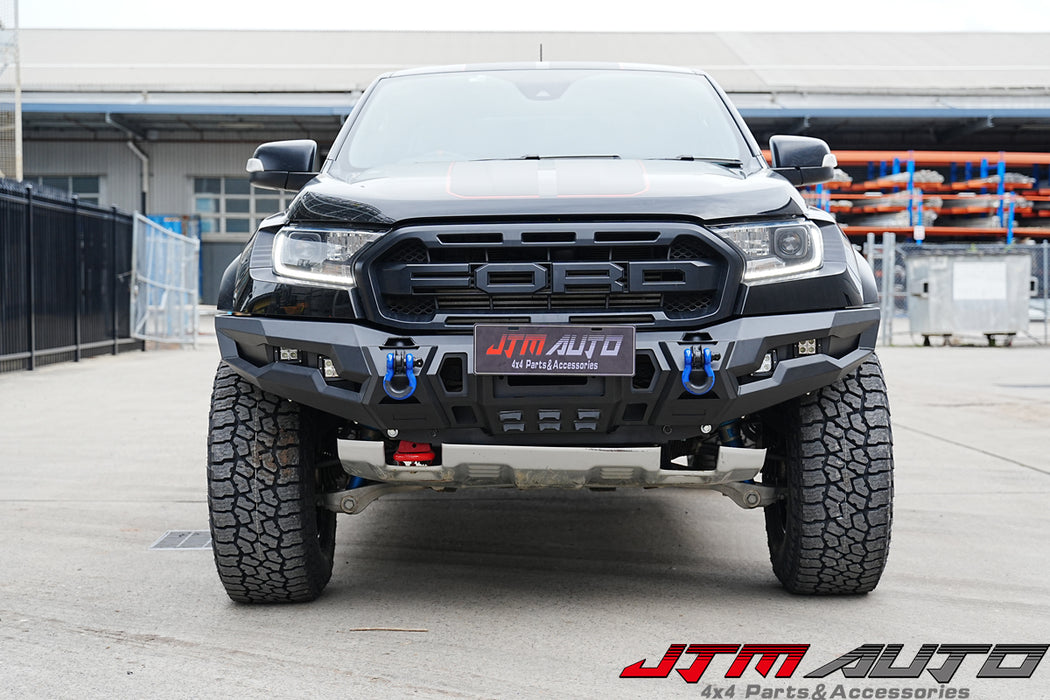 H-TeK Matt Black New Revolution Bull Bar to suit Ford Ranger Raptor 2018-2021