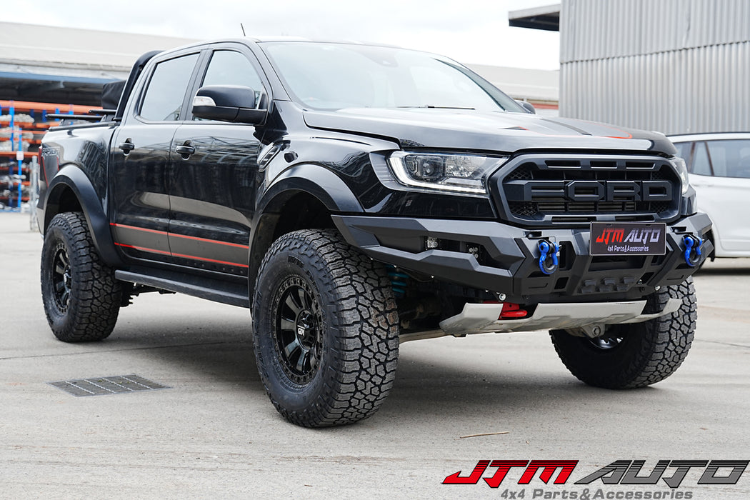 H-TeK Matt Black New Revolution Bull Bar to suit Ford Ranger Raptor 2018-2021