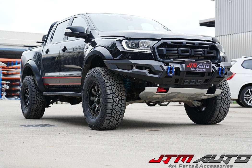 H-TeK Matt Black New Revolution Bull Bar to suit Ford Ranger Raptor 2018-2021
