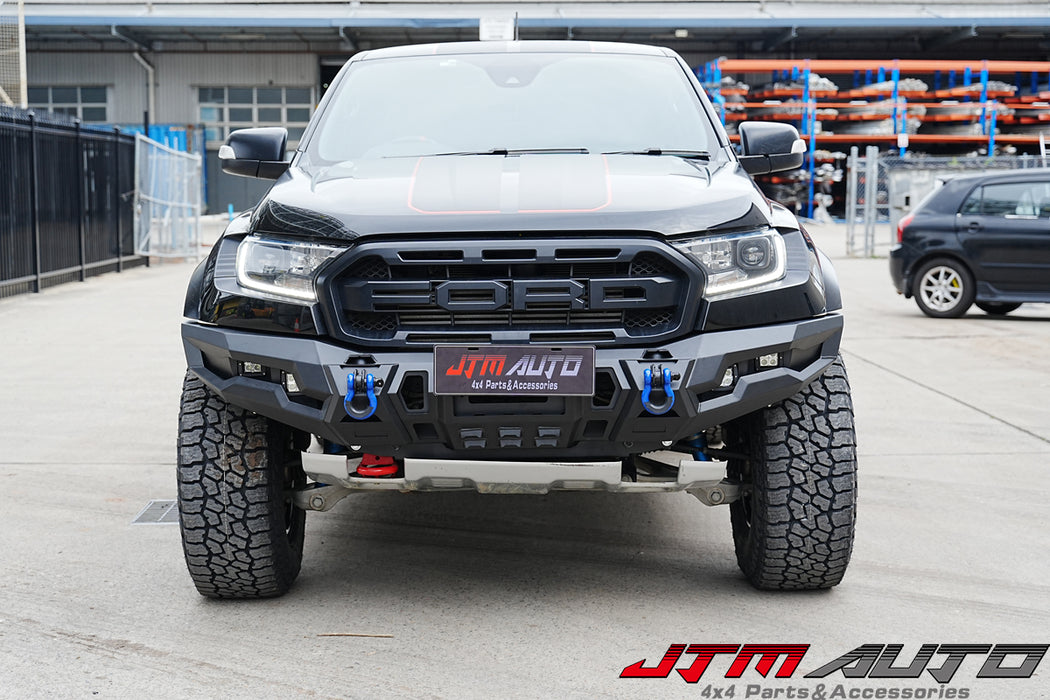 H-TeK Matt Black New Revolution Bull Bar to suit Ford Ranger Raptor 2018-2021