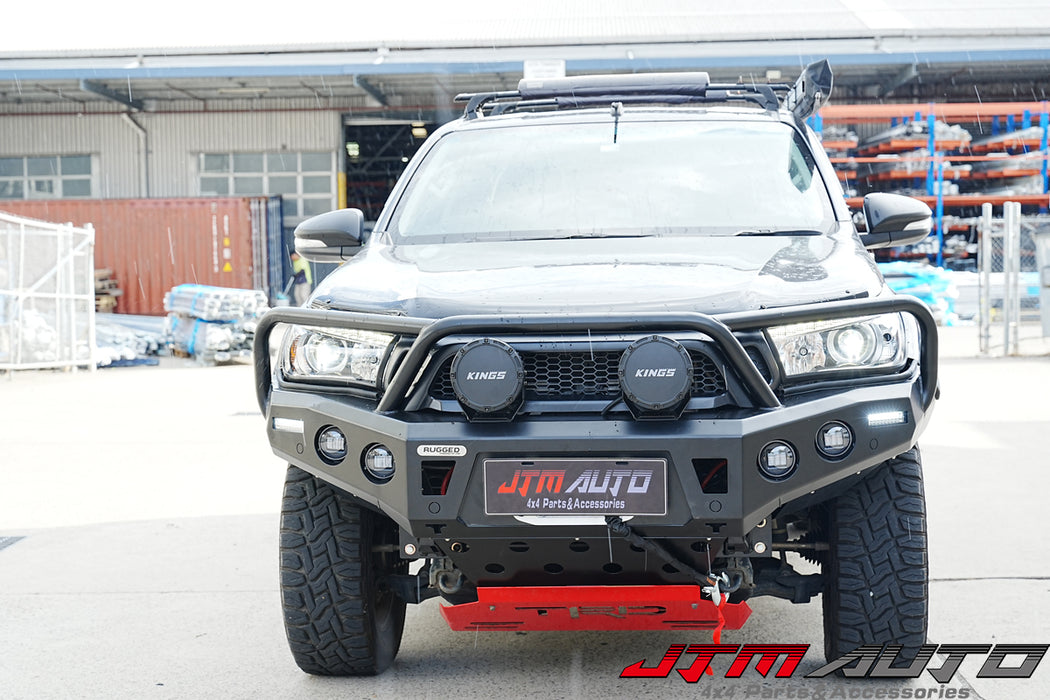 Rugged Bull Bar Bumper Replacement Protection to suit Toyota Hilux N80 2015-2018