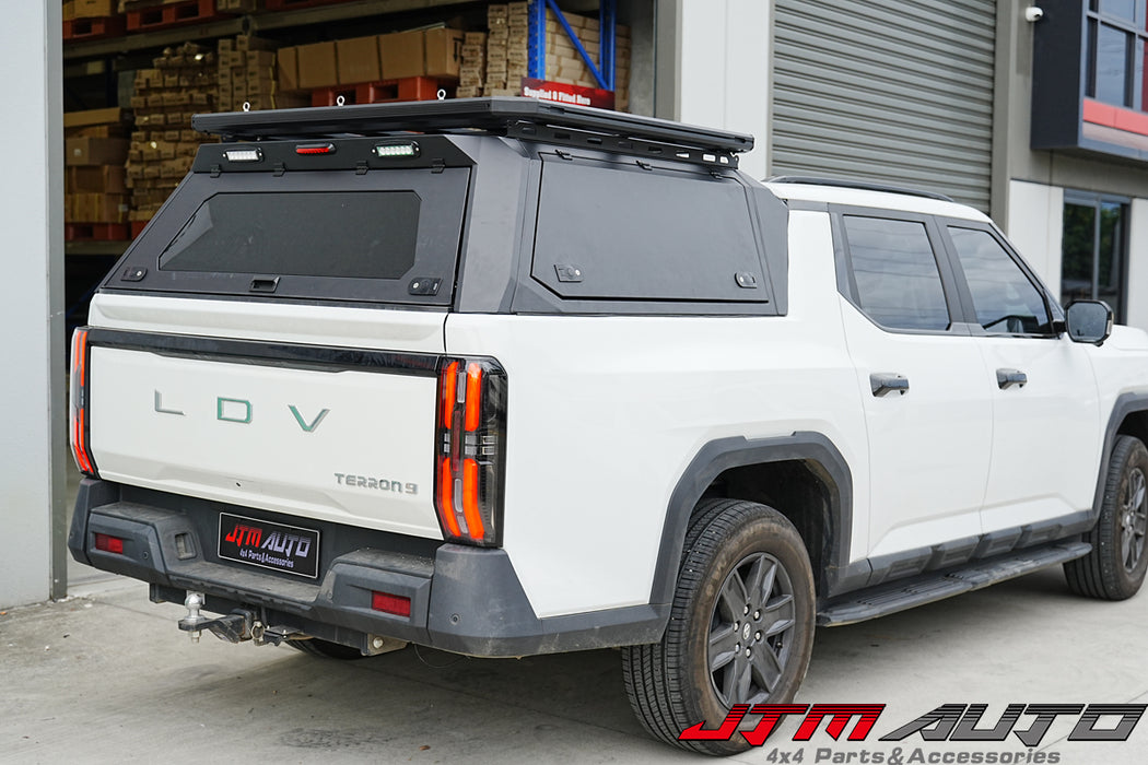 Heavy Duty Full Aluminium Tub Canopy LED to suit LDV Terron 9 2025 Onwards