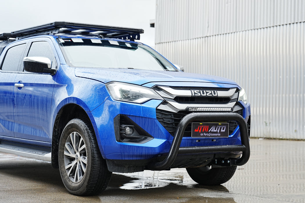 Nudge Bar 3" Black Steel Grille Guard to suit Isuzu D-max Dmax 2020+ MY21