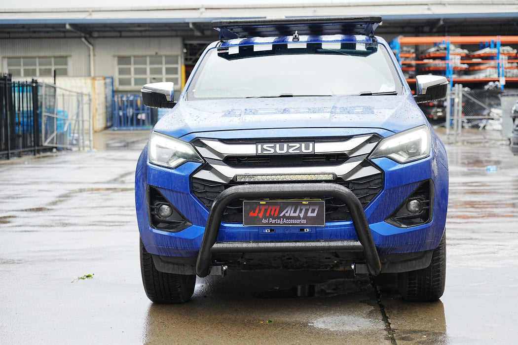 Nudge Bar 3" Black Steel Grille Guard to suit Isuzu D-max Dmax 2020+ MY21
