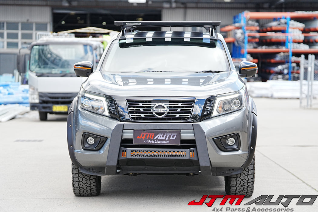 Black Steel Nudge Bar Grille Guard to suit Nissan Navara D23 NP300 2014-2026