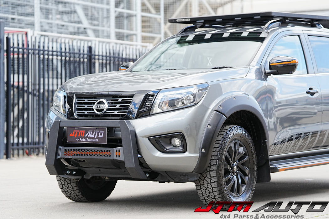 Black Steel Nudge Bar Grille Guard to suit Nissan Navara D23 NP300 2014-2026