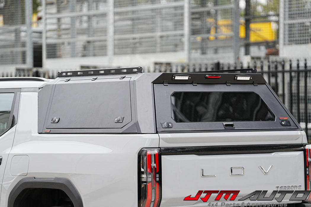 Heavy Duty Full Aluminium Tub Canopy LED to suit LDV Terron 9 / MG U9 2025 Onwards