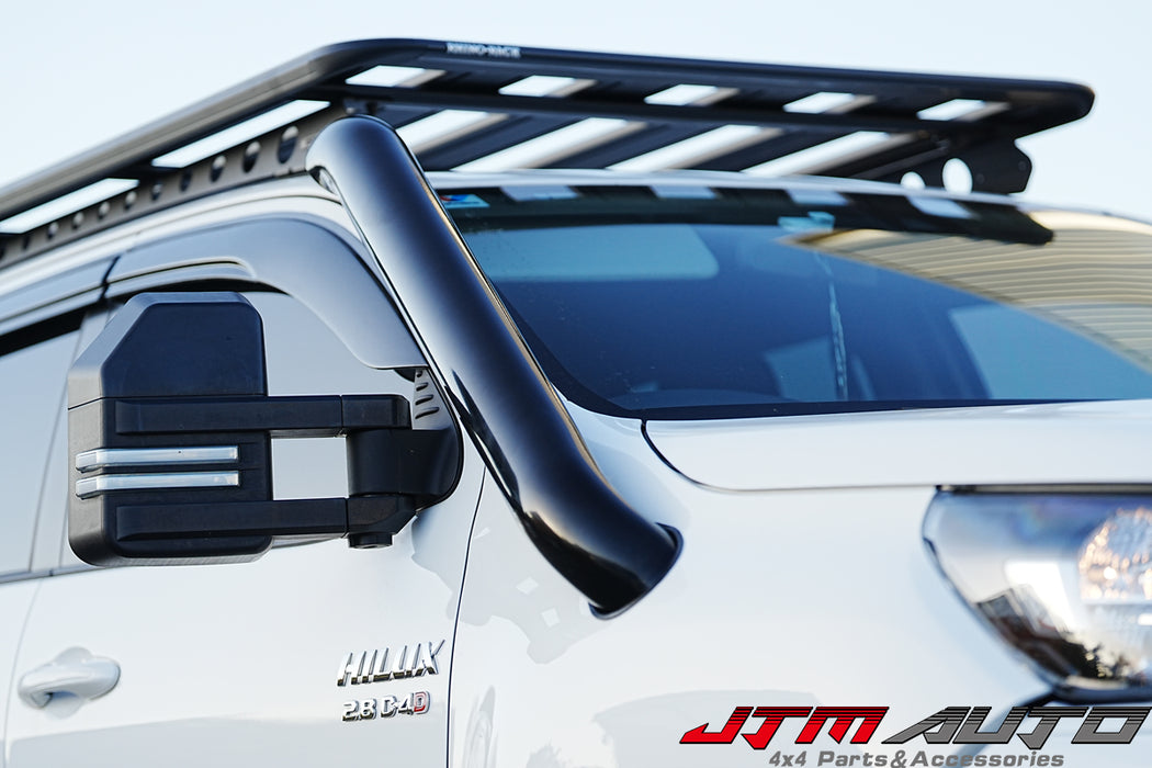 Black Powder Coated Stainless Steel Snorkel Kit to suit Toyota Hilux N80 2015+