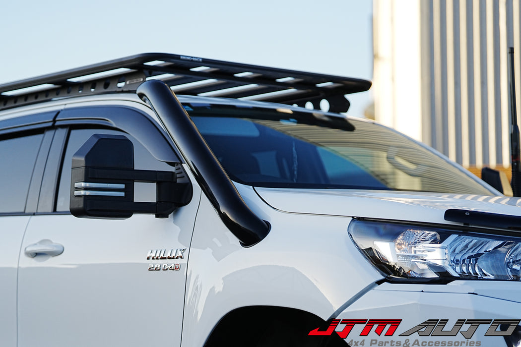 Black Powder Coated Stainless Steel Snorkel Kit to suit Toyota Hilux N80 2015+