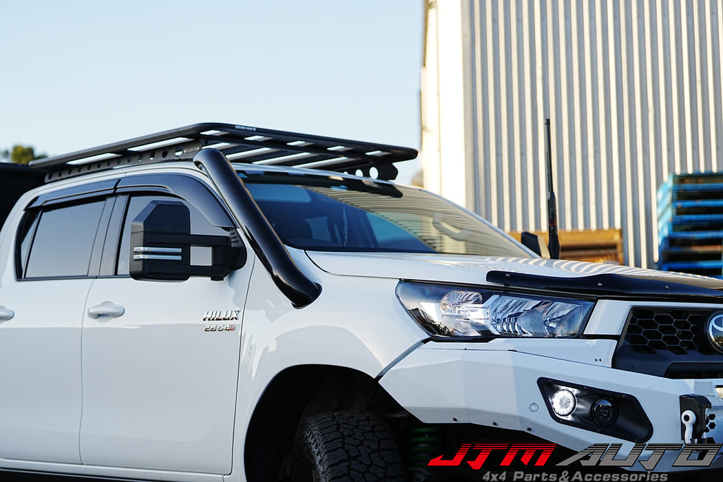 Black Powder Coated Stainless Steel Snorkel Kit to suit Toyota Hilux N80 2015+