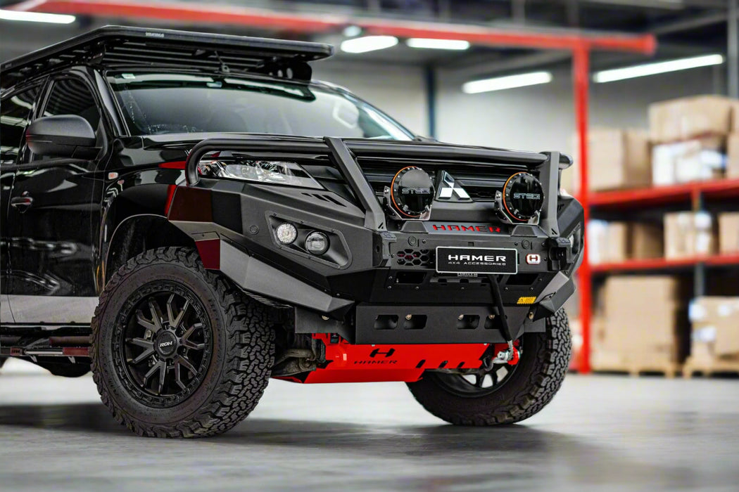 Hamer King series Plus Triple Loop Bull Bar to suit Mitsubishi Triton MR 2018 – 2024