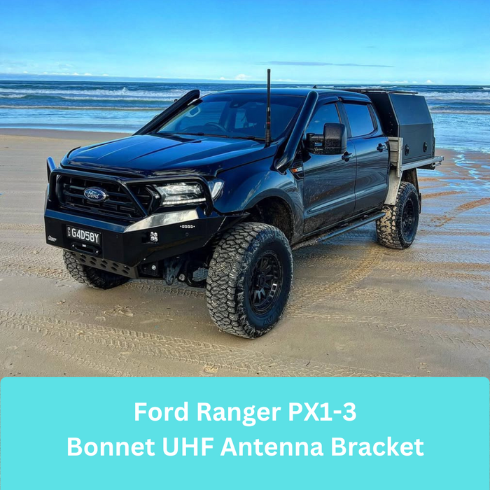 Bonnet UHF Antenna Bracket BB-001 to suit Ford Ranger PX1 PX2 PX3 (2011–2021)