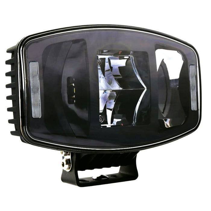 HULK 4X4 9.7" Slimline Rectangle LED Driving Light w/ Front Indicator & Position Lamp