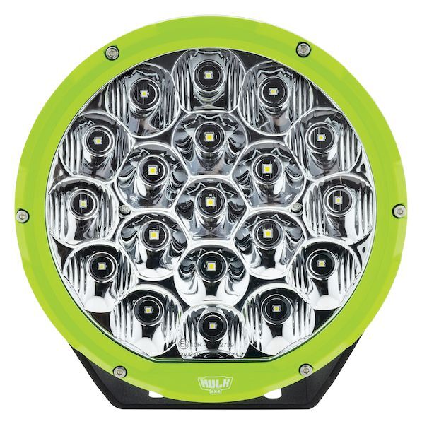 HULK 4X4 HULK 4x4 7" Round LED Driving Light (Green Bezel)