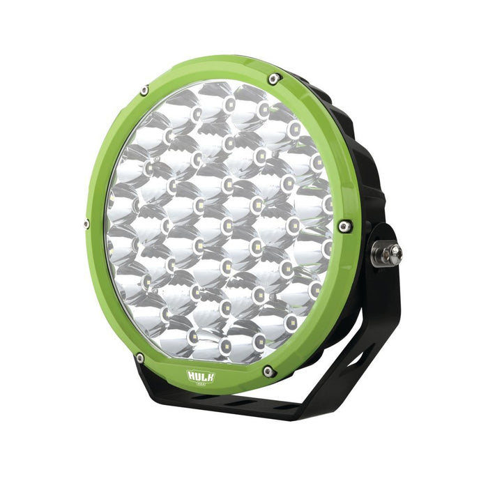 HULK 4X4 9” Round LED Driving Lamp - Green Bezel