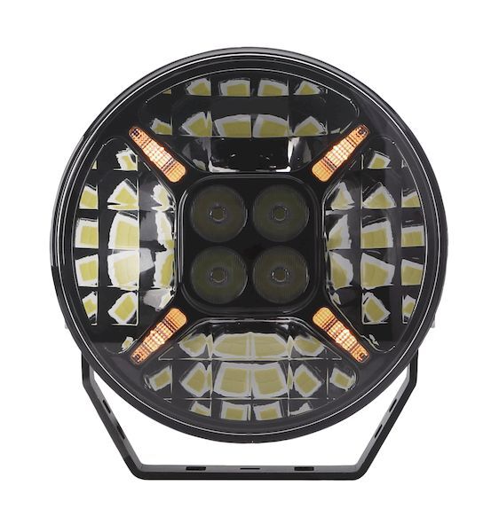 HULK 4X4 HULK 4x4 9" Round LED Driving Light w/ Front Position Lamp (Black Fascia)