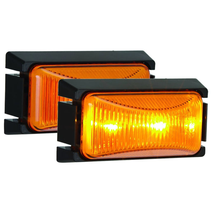 HULK 4X4 LED MARKER LAMP AMBER 12/24V 200mm LEAD