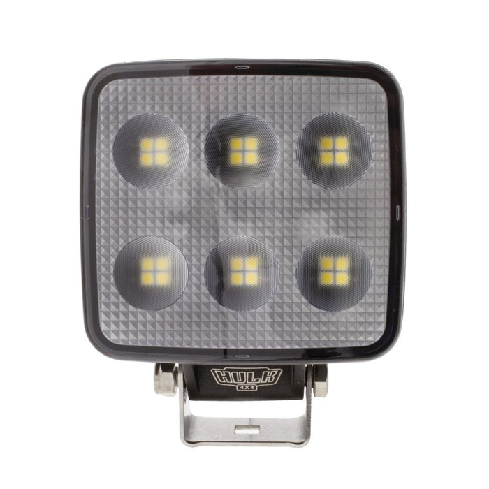 HULK 4X4 LED Square Flood Beam Worklamp 9 - 36 Volts 35W