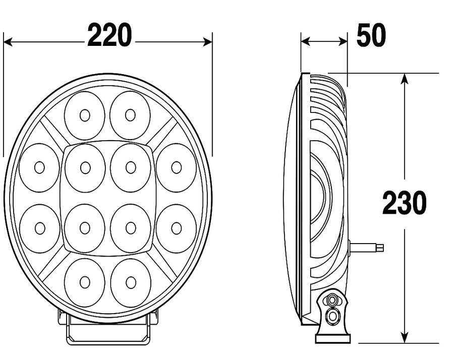 Ignite 9" Round LED Driving Lamp