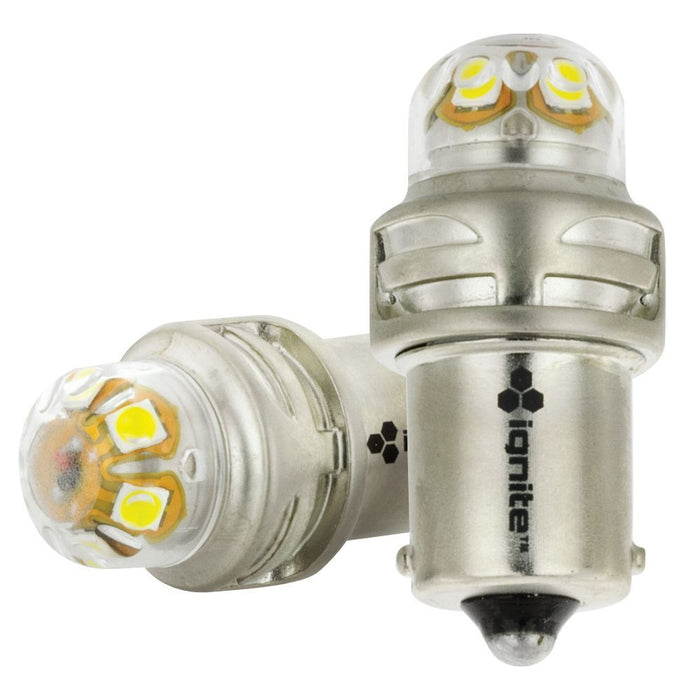 Ignite BA15s white 12/24V 900 Lumens (PKT2)