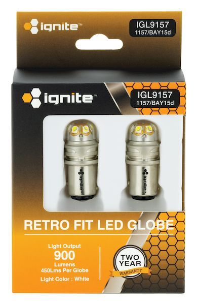Ignite BAY15d Base white 12/24V 900 Lumens (PKT2)