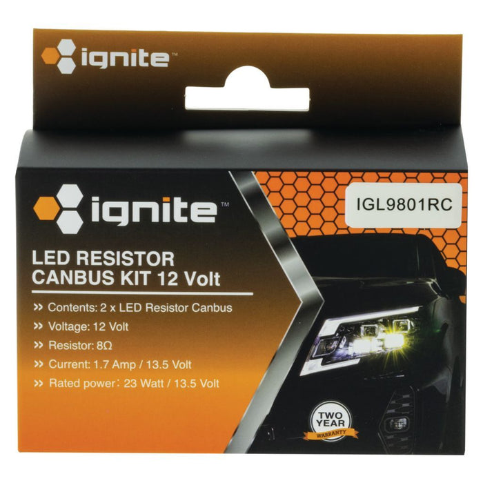 Ignite H1 & H3 RESISTOR CANBUS KIT 12V (PKT2)