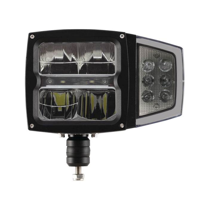 Ignite LED HEADLIGHT 10-30V HIGH /LOW BEAM 60W W/INDICATR BLCK FACE 1800 LOW 3600Lmns HIGH