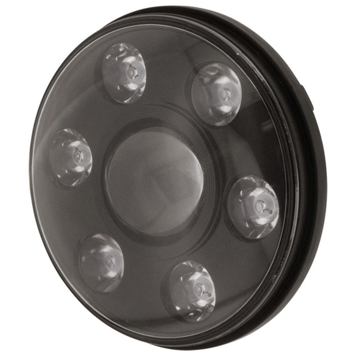 Ignite 7" LED HEADLIGHT 9-36V HIGH/LOW BEAM BLACK FASCIA