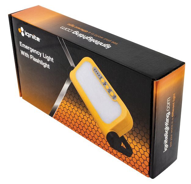 Ignite Rechargeable LED Emergency Light with 3W Torch & Powerbank